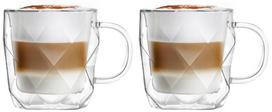 Dvigubo stiklo puodelių rinkinys Vialli Design Geo 8500, skaidri sp., 0.33 l