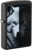 Žiebtuvėlis Zippo Two Wolves 46694, juoda sp./pilka sp.