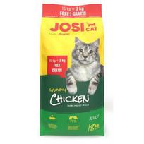 JosiCat Crunchy Chicken pašaras katėms 15+3kg AKCIJA