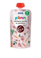 PONN ekologiška daržovių tyrelė su jautiena (6 mėn.), 110g
