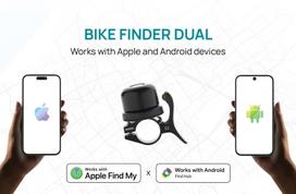 XD Connects Bike Finder Dual Bike Bell with Tracker – Apple & Android Find (IPX6) P301.1401