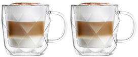 Dvigubo stiklo puodelių rinkinys Vialli Design Geo 8500, skaidri sp., 0.33 l