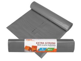 Šiukšlių maišai Ravi Extra Strong 00717, 80 l, 5 vnt.