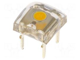 LED Super Flux | white warm | 7.62x7.62mm | 5500÷7500mcd | 140° | 30mA