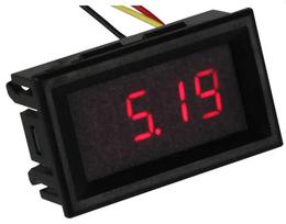 Voltmetra LED panelis, darba spriegums DC 3.5V-30V, mērspriegums DC 0-33V