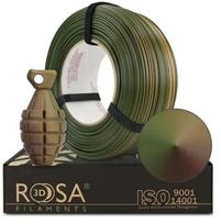 Filaments PET-G Magic Army (Green-Beige-Bronze) 1kg uzpildes materiāls Rosa3D