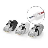 RJ45 caurvadu savienotājs CAT7 FTP vienvadīgo/daudzvadīgo kabeļu savienošanai (10 gab.)