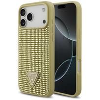 GUESS IPhone 17 Pro Max Rhinestone Triangle Logo Case gold