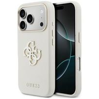 GUESS FW Resin Logo Case for iPhone 17 Pro beige