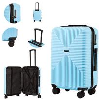 Vidutinio dydžio lagaminas Wings Jackdaw M, 24", 63 l, TSA spyna, 360° dvigubi ratukai, 50 % perdirbto polikarbonato