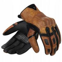 Odinės motociklininko pirštinės Rebelhorn Thug II Vintage Brown S