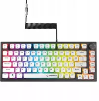 „Rampage Zenith Pro“ 8000 Hz laidinė magnetinė-mechaninė apšviesta juoda žaidimų klaviatūra