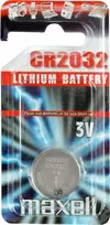 Monetos Baterija - Maxell CR2032, 1 Vnt., 3 V, 220 mAh, 20 mm × 3,2 mm