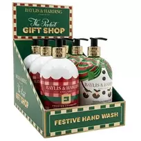 Baylis & Harding „Festive Friends“ muilas – skystas muilas (Kalėdų Senelis / Sniego žmogus), 500 ml