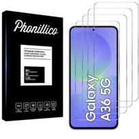 Samsung Galaxy A36 5G Grūdintas Stiklas [4 vnt.] Ekrano Apsaugos Plėvelė Phonillico®
