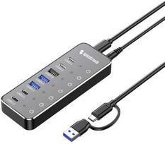 Spacetronik SPU-M19 Šakotuvas Hub 7in1 USB gen3.2 10Gbps
