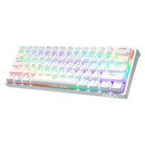 AULA F3261 60% laidinė mechaninė žaidimų klaviatūra, RGB apšvietimas pritaikoma karštai keičiama klaviatūra, (laidinė versija) Balta