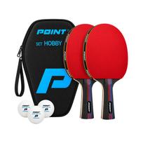 Stalo teniso rinkinys Point Hobby 2 raketės + 3 kamuoliukai + dėklas KAT00921