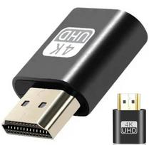 HDMI monitoriaus emuliatorius vaizdo plokštėms 4K, juodas