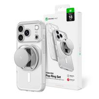 Dėklas AmazingThing Titan Pro Pop Lens skirtas iPhone 18 Pro su kameros apsauga ir stovu, skaidrus