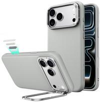 ESR Leather Kickstand MagSafe dėklas skirtas iPhone 18 Pro Max / 17 Pro Max, pilkas