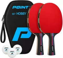 Stalo teniso rinkinys Point Hobby 2 raketės + 3 kamuoliukai + dėklas KAT00921