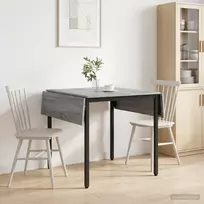 Išlenkiamas valgomasis stalas 120 x 81,5 x 75 cm Pilka Sonoma