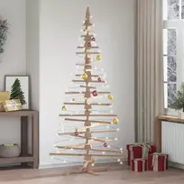 Medinė kalėdų eglutė dekoracijai 210 cm iš kietos pušies