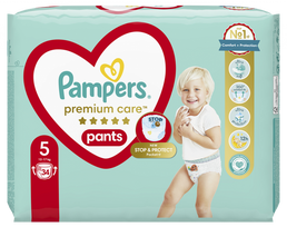 PAMPERS Premium Care 5 sauskelnės (12-17 kg), 34 vnt.
