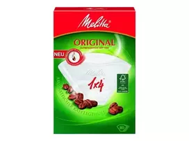 Melitta Original filtravimo popierėliai 1x4 balti, 80 vnt. 87999-20