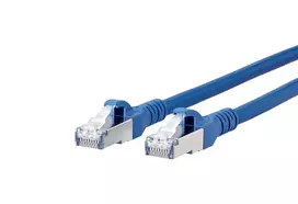 METZ BTR NETCOM CAT 6A S/FTP RJ45 tinklo patch kabelis, 7 m, mėlynas, su apsauga nuo užkabinimo 1308457044-E