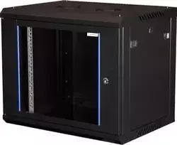 Wirewin 19 colių sieninis spintelė, vientisa, Pro 3-osios kartos, 600x450mm, juoda (WCAB PS3 600X450X9U B)