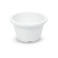 Indeliai Plastikiniai Balti 45 ml (12 vnt.)