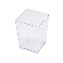 Indeliai Plastikiniai Keturkampiai Skaidrūs 5x5x6.8 cm (50 vnt.)