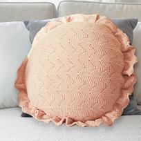 Round Floor Cushion for Home Use, Tatami Pillow Living Room And Office rožinė