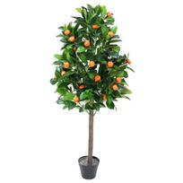 Dekoratyvinis medelis – dirbtinis mandarinas vazonėlyje, 120 cm