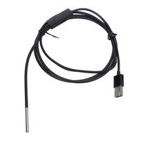 USB Endoscope Water Proof TYPE C Camera 6 Adjustable LED Lights HD Industrial Borescope 3.9mm 1m 3 8cm Depth of Field black