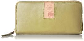 [Mozu] Wallet No.86092 Women's Green x Natural beige