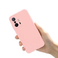 Silicone Case For Xiaomi 11T Case Mi 11T Pro Soft Slim Fundas Coque Candy Matte Phone Cover For Xiaomi 11T Pro Mi11T Pro Bumper Xiaomi 11T šviesiai violetinė spalva