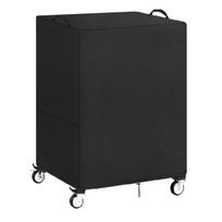 Professional AV Cart Equipment Cover 25x19x40Inch Waterproof Trolley Dustproof Cover for Offices Equipment Management 1 black