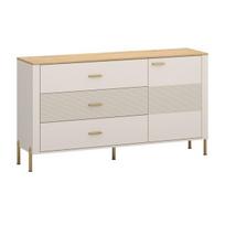 Komoda Ruben 1D3S, 172.6x42x93.5 cm, smėlio spalvos/ruda