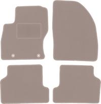Veliūriniai automobilio kilimėliai, skirti: Ford Focus MK2 universalui, sedanui, hečbekui (2004-2011 m.), smėlio spalvos