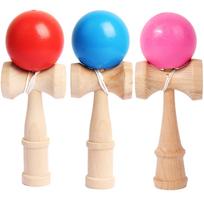 3-piece Kendama Set: Oozora Kendama (Wooden, Competition, and Practice Use) (Pink + Blue + Red) blue