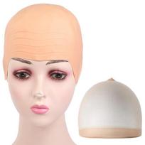 Latekso plikos kepurės Netikra galvos oda Helovino Cosplay kostiumo aksesuarai Plika kepurė Plika peruko kepurė Makiažo plikos galvos peruko kepurės beige
