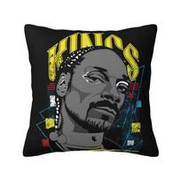 Rapper Music Snoop Dogg Cushion Cover x cm Polyester Velvet Throw Pillow Case For Sofa Car Decoration Bedding Pillowslip 30x30cm gray