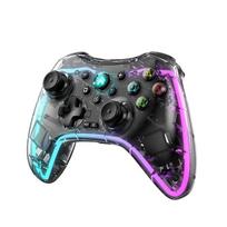 Black Myth Wukong S03 Transparent Game Controller for Switch PC Android iOS, Six-Axis RGB Wireless Bluetooth Gamepad with Car Mount