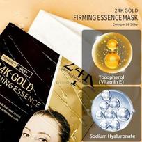 Brigst Korean 24K Gold Face Mask | Collagen Overnight Hydration Sheet Mask | Brightening & Whitening Skin Care for Glowing Skin (Honey, Pack of 1) white