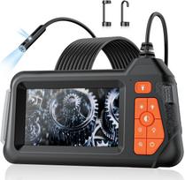 4.3  1080P HD Dual-Lens Waterproof Endoscope, 16.4ft Flexible Snake for Sewer & Automotive gray