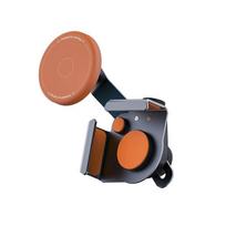 Universal Aluminum Alloy Car Phone Holder Adjustable Multi-Angle Clasp Mount for   All Smartphone Models FullSet oranžinė