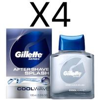 Gillette Series Cool Wave After Shave Lotion 100ml 4 pcs blue